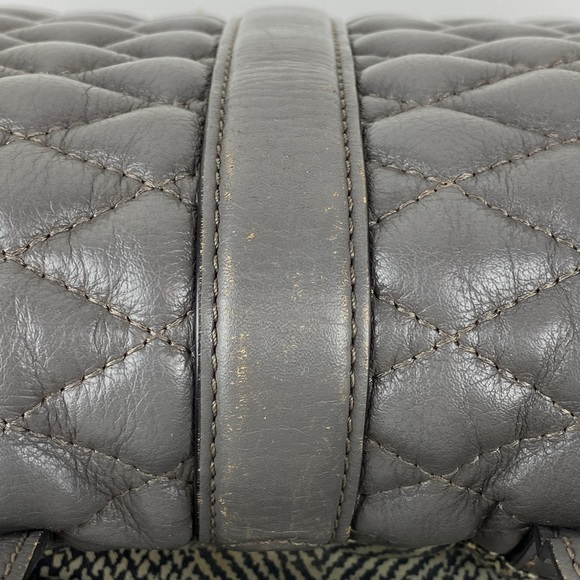 Rebecca Minkoff Gray Leather Quilted Backpack - Picture 6 of 11